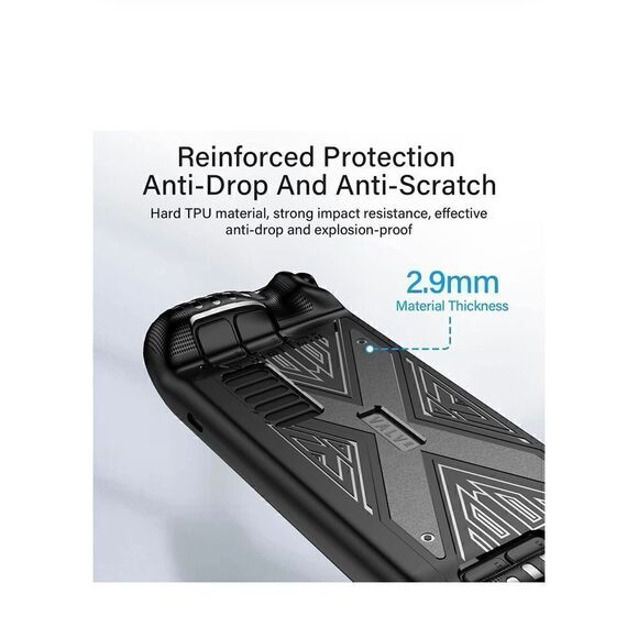 Zuxiga steam deck case ￼TPU 3-D embossed swordsman texture steam deck skin - Picture 2 of 7